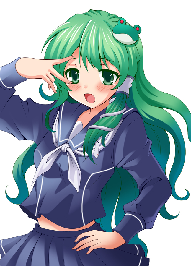 kochiya sanae (touhou and 1 more) drawn by saipin
