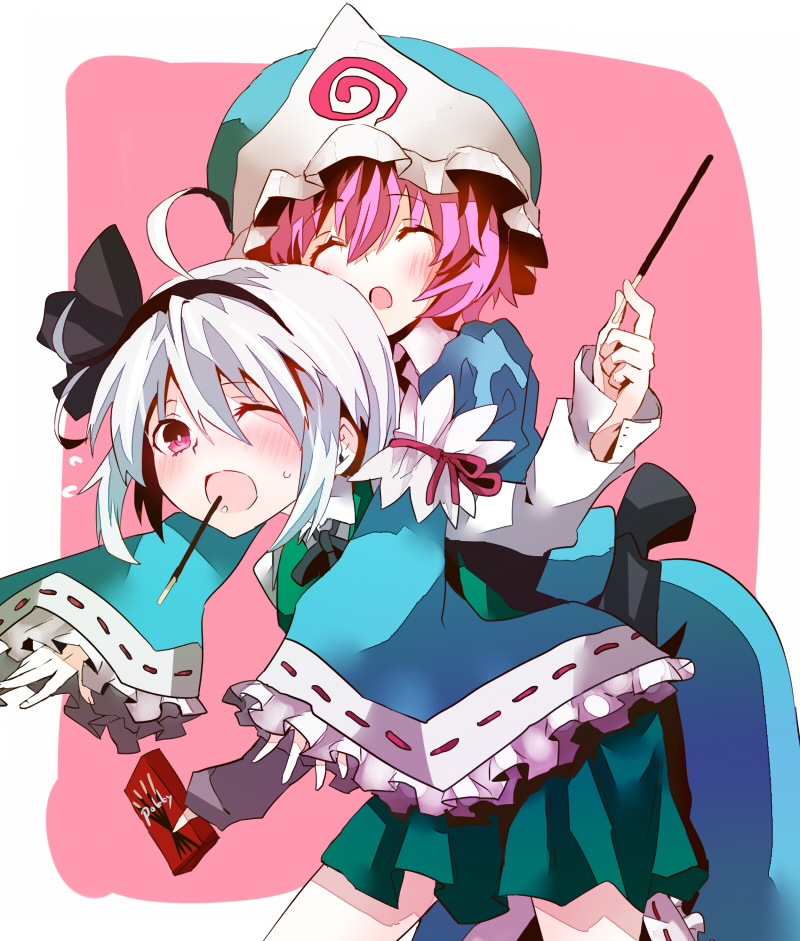 konpaku youmu and saigyouji yuyuko (touhou) drawn by mephisto_(angraecum)