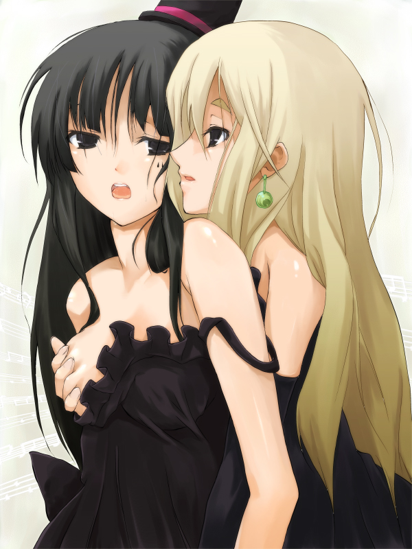 akiyama mio and kotobuki tsumugi (k-on!) drawn by kuku_px