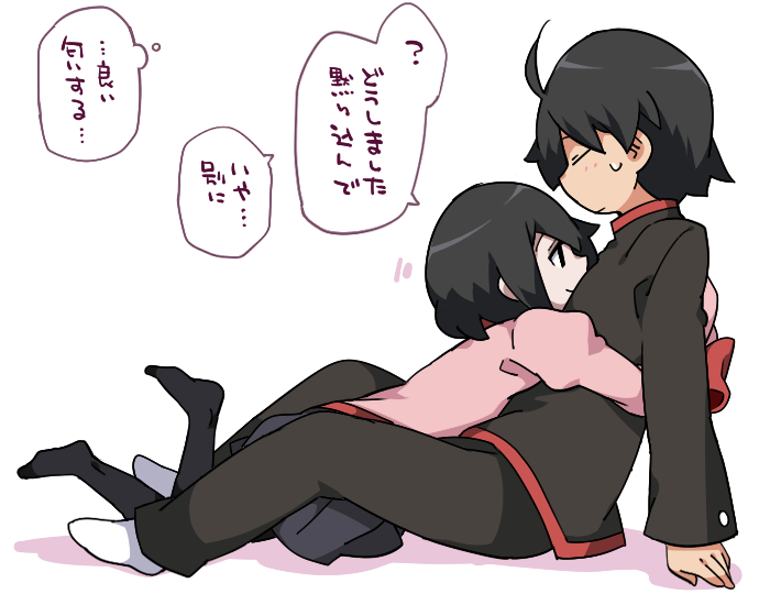 araragi koyomi and oshino ougi (monogatari) drawn by hammer_(sunset_beach)