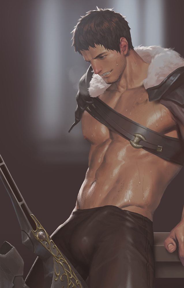 ardbert hylfyst (final fantasy and 1 more) drawn by penguin_frontier