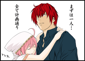 caro ru lushe and erio mondial (lyrical nanoha and 2 more) drawn by kei_(fortune)