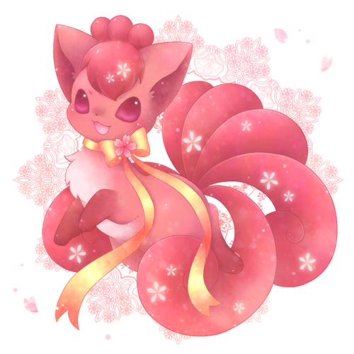vulpix (pokemon) drawn by ten'on_(amane09)