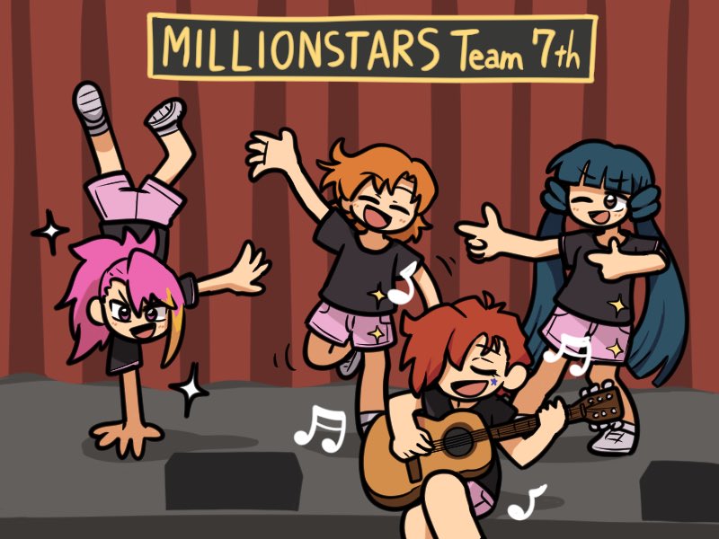 kitakami reika, julia, yabuki kana, and maihama ayumu (idolmaster and 2 more) drawn by fis_(t83192933)