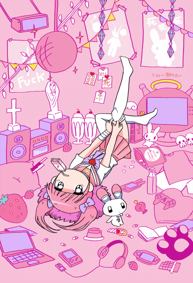 menhera-chan and virgin mary (the bible and 1 more) drawn by ezaki_bisuko