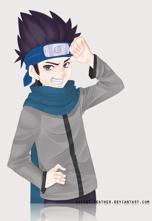 sarutobi konohamaru (naruto and 1 more) drawn by silent_feather