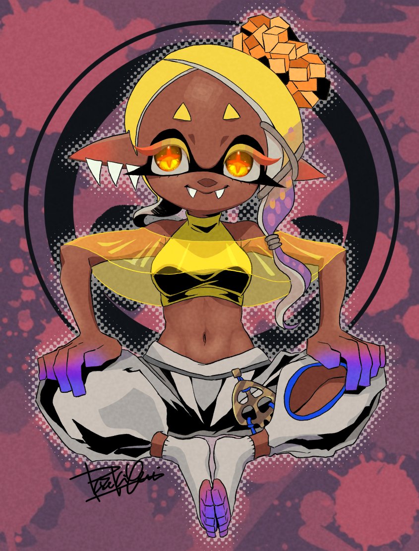 frye (splatoon and 1 more) drawn by isamu-ki_(yuuki)