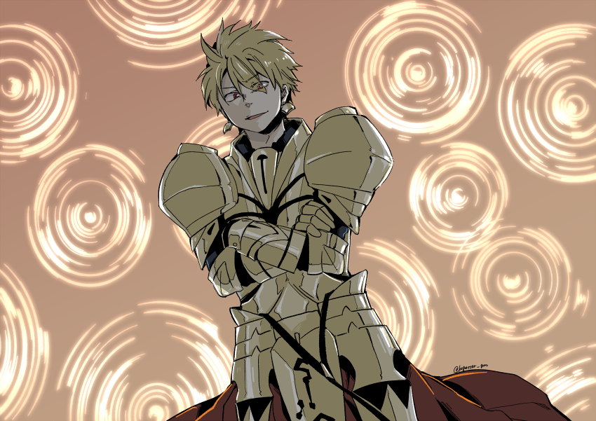 gilgamesh (fate and 1 more) drawn by moonlight_0423