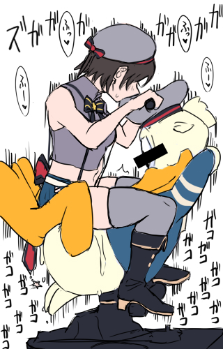 oozora subaru and donald duck (hololive and 1 more) drawn by kilesha