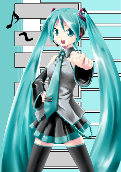 hatsune miku (vocaloid) drawn by et_(type-e)