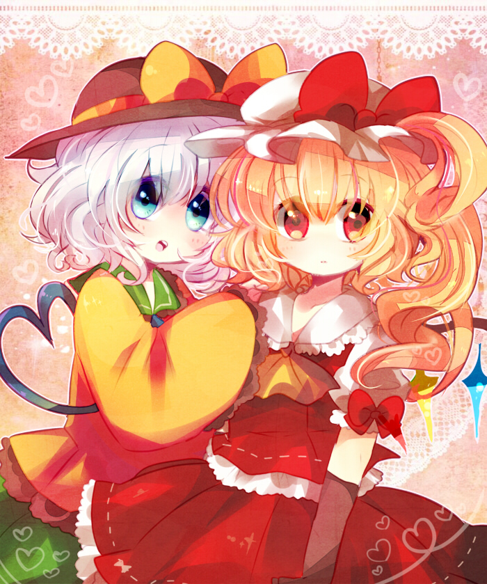 flandre scarlet and komeiji koishi (touhou) drawn by azu_(kirara310)