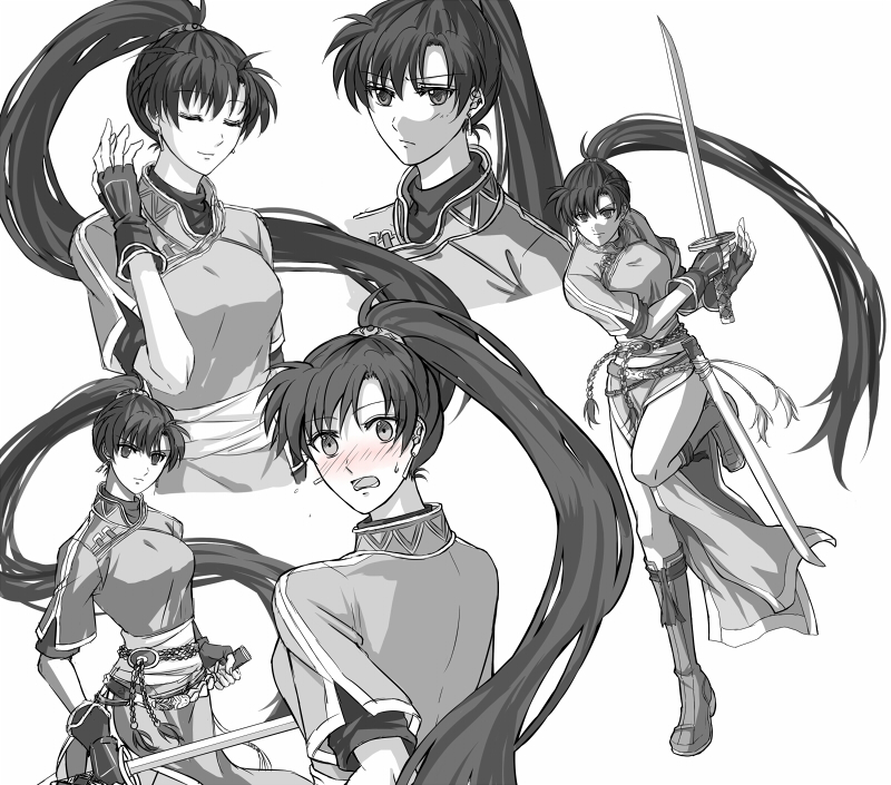 lyn (fire emblem and 1 more) drawn by delsaber