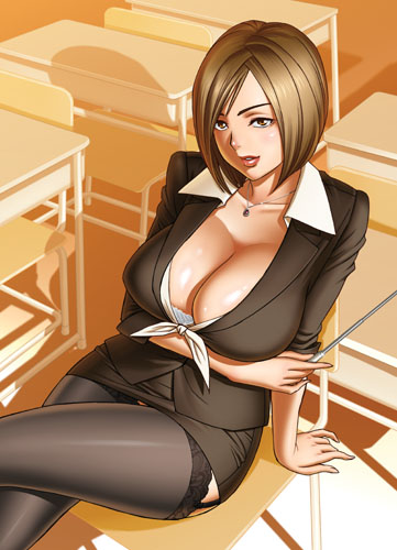 nagumo kyouko (yuuwaku no onna kyoushi) drawn by tatsunami_youtoku