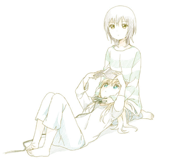 toshinou kyouko and funami yui (yuruyuri) drawn by namori