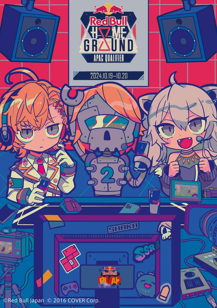 shishiro botan, shibuya hal, and shaka (hololive and 4 more) drawn by terada_tera