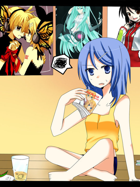hatsune miku, kagamine rin, kagamine len, utaune nami, and melody sukisha (vocaloid and 2 more) drawn by anzu_(o6v6o), crazy-megame, kuroha_ai, mikanxsakura, and nurun_najwah