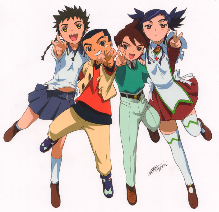 nina wang, minagi mikoto, kusanagi hokuto, and izumo ginga (my-hime and 2 more) drawn by hisayuki_hirokazu