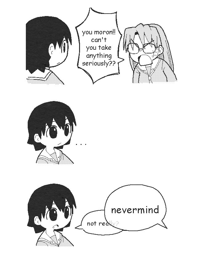 takino tomo and mizuhara koyomi (azumanga daioh) drawn by denkirk
