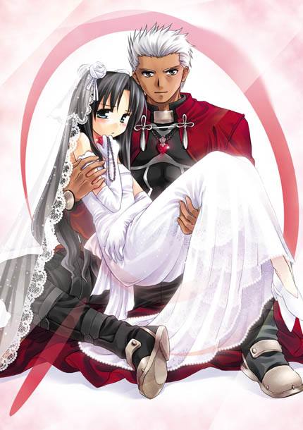 tohsaka rin and archer (fate and 1 more)
