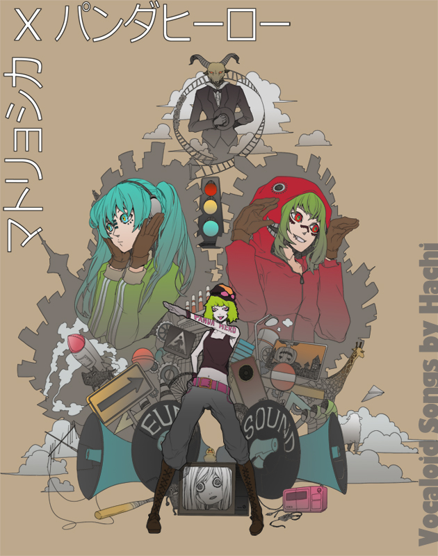 hatsune miku and gumi (vocaloid and 4 more) drawn by ann606