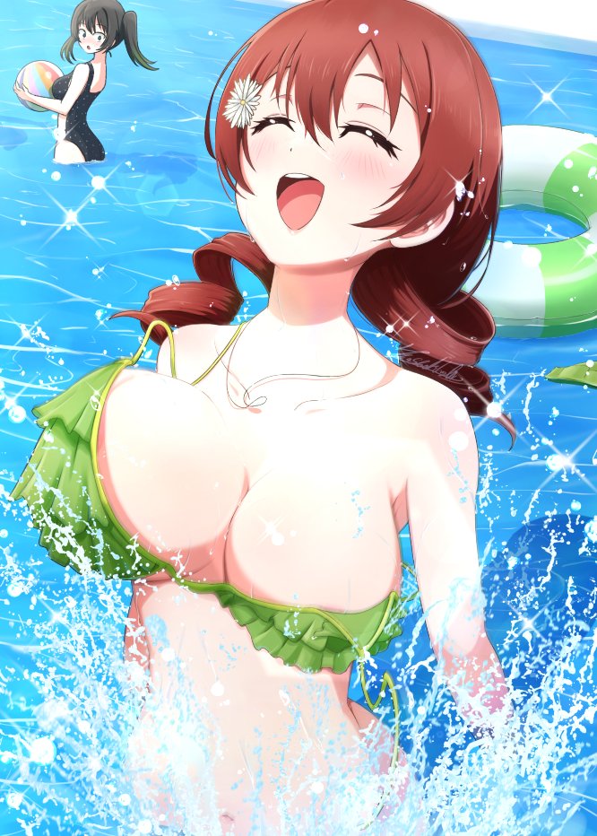 takasaki yu and emma verde (love live! and 1 more) drawn by satolive20