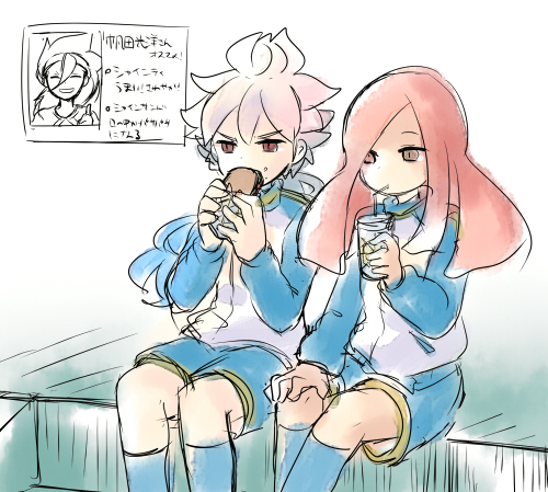 hakuryuu, seidou dan, and hoda mitsuhiro (inazuma eleven and 1 more) drawn by pippilipi
