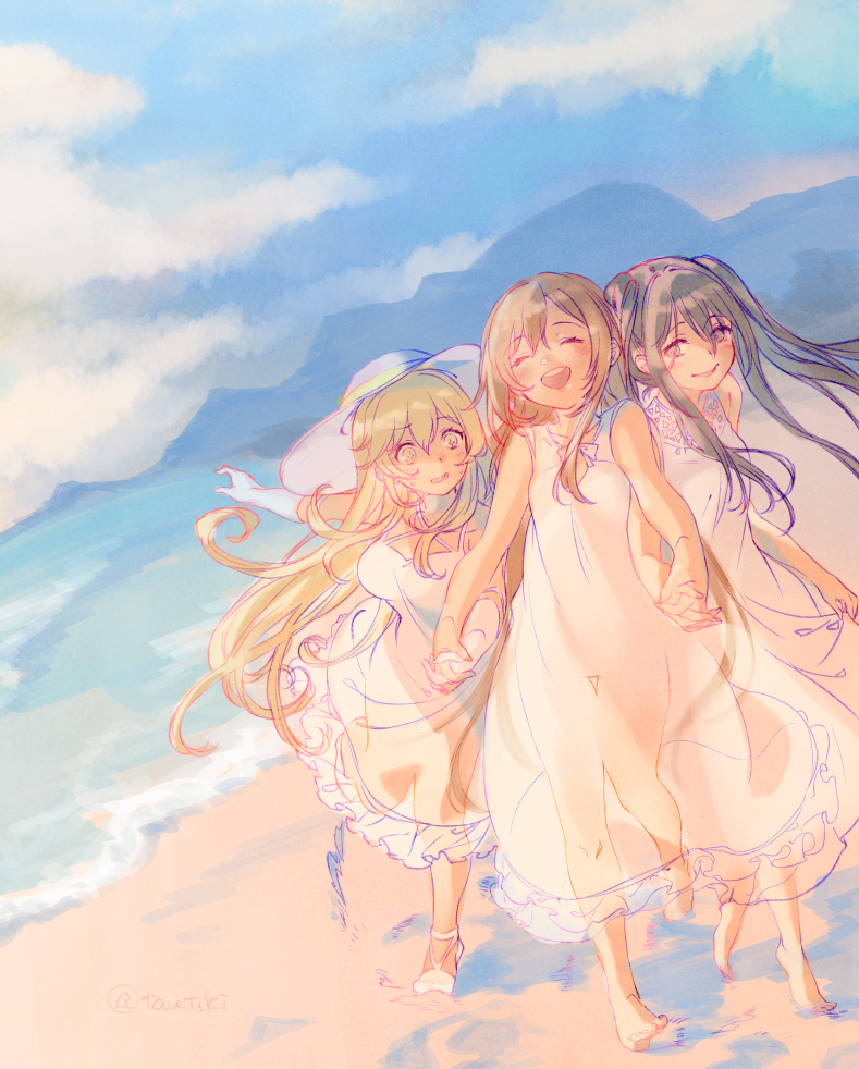 shokuhou misaki, kouzaku mitori, and dolly (toaru majutsu no index and 2 more) drawn by tautiki