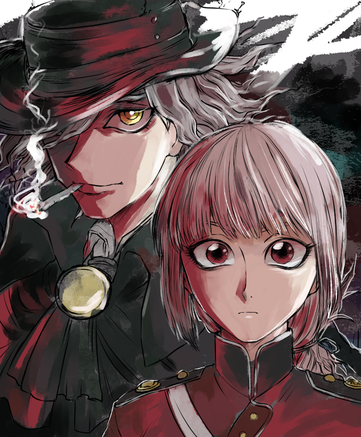 florence nightingale and edmond dantes (fate and 2 more) drawn by meiyagami