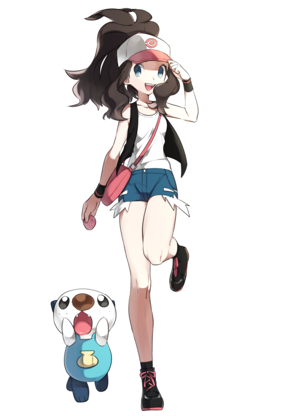 hilda and oshawott (pokemon and 1 more) drawn by mimizubare