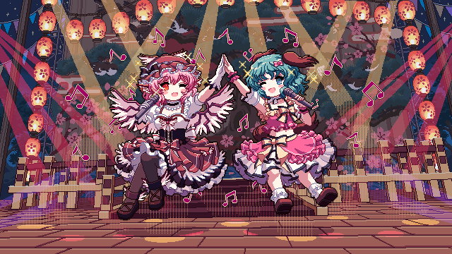 mystia lorelei and kasodani kyouko (touhou and 1 more) drawn by kumio
