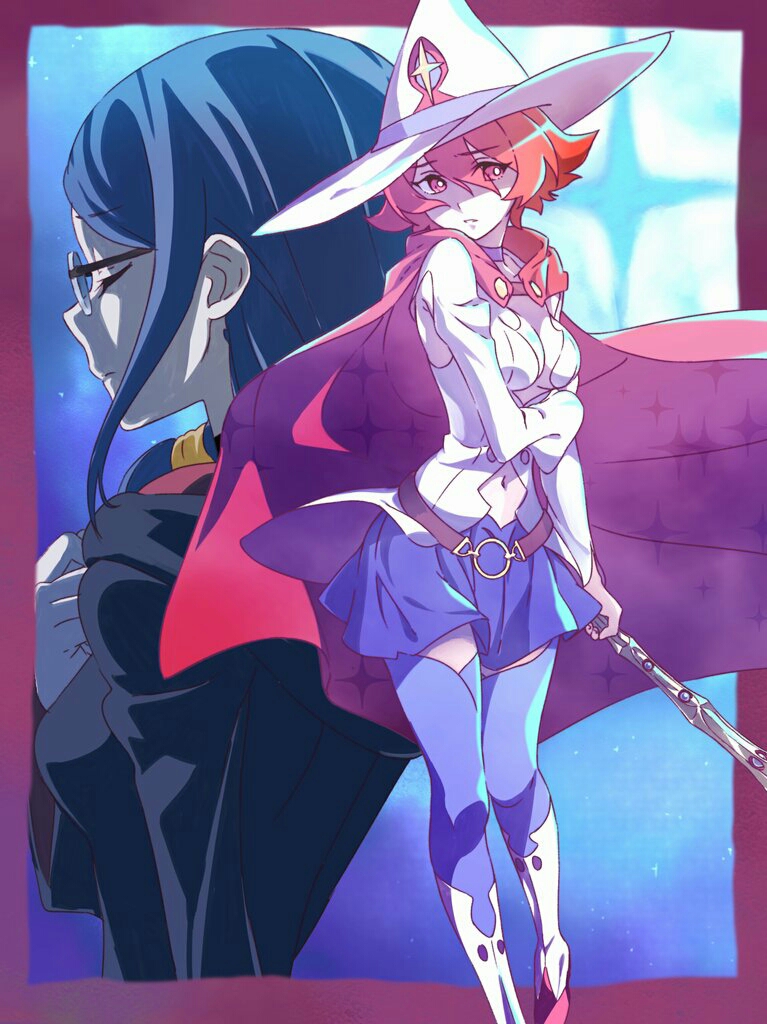 ursula charistes and shiny chariot (little witch academia) drawn by tama_(tama-s)
