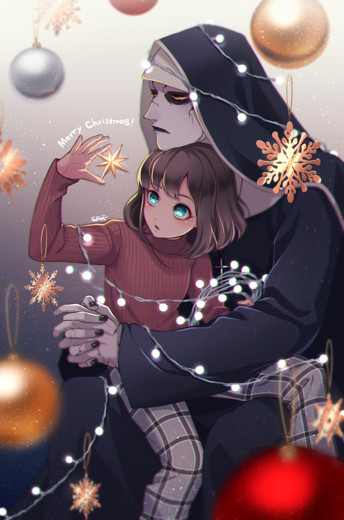 valak and janet hodgson (the conjuring and 1 more) drawn by save_(naita_aooni)