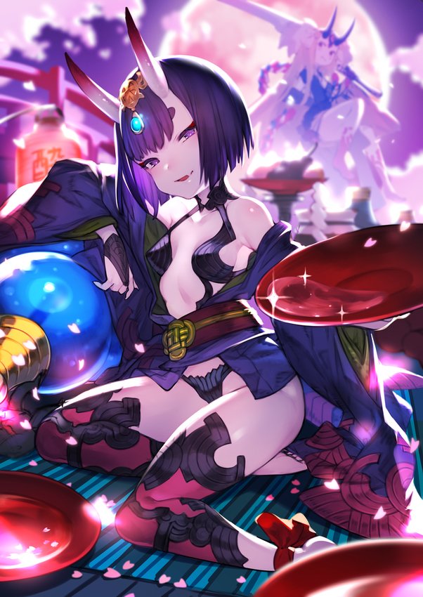shuten douji and ibaraki douji (fate and 1 more) drawn by bukurote