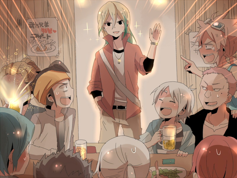 kazemaru ichirouta, endou mamoru, kiyama hiroto, fubuki shirou, kidou yuuto, and 4 more (inazuma eleven and 1 more) drawn by moyuchocolats