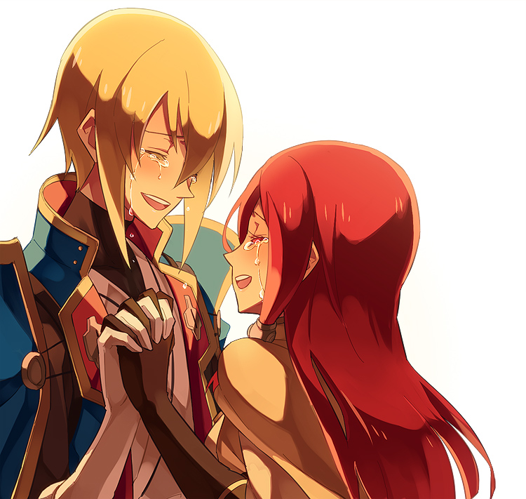 jin kisaragi and tsubaki yayoi (blazblue) drawn by shiki_(shikki46)