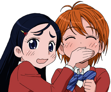 misumi nagisa and yukishiro honoka (precure and 1 more) drawn by maso_(ascii_art)