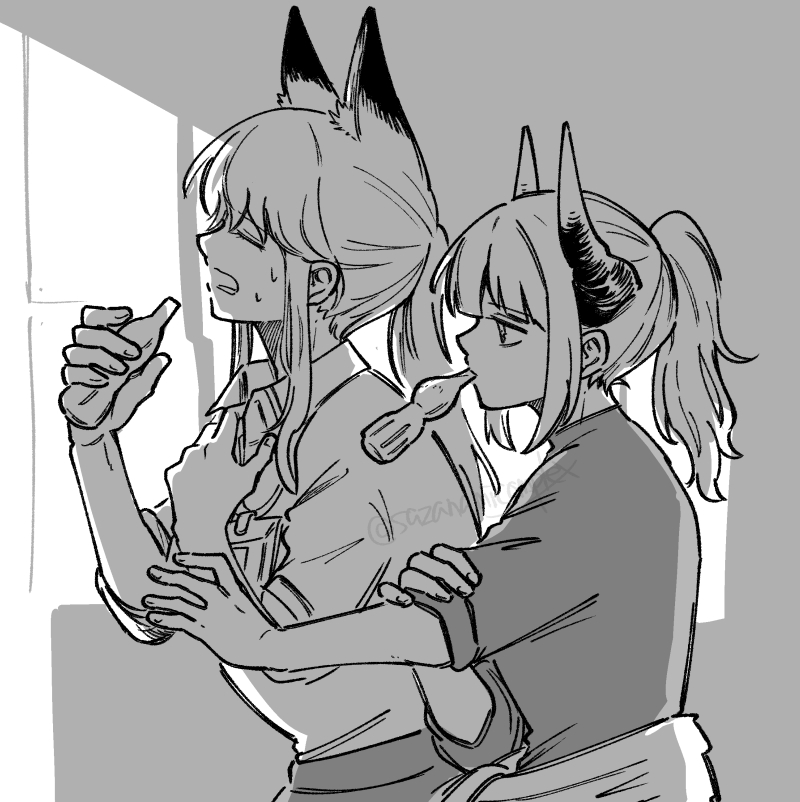 franka and liskarm (arknights) drawn by haruichi_(sazanami_complex)