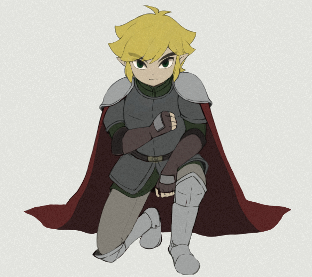 link and toon link (the legend of zelda and 1 more) drawn by usushira
