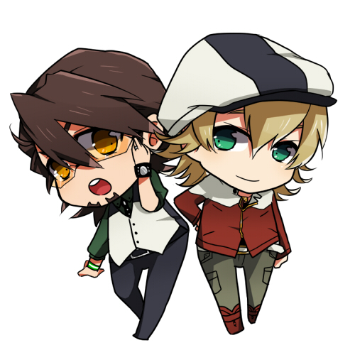 barnaby brooks jr. and kaburagi t. kotetsu (tiger & bunny) drawn by tukno