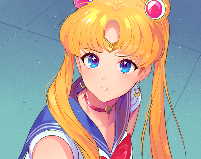 tsukino usagi and sailor moon (bishoujo senshi sailor moon and 1 more) drawn by marty_(chochomi16)
