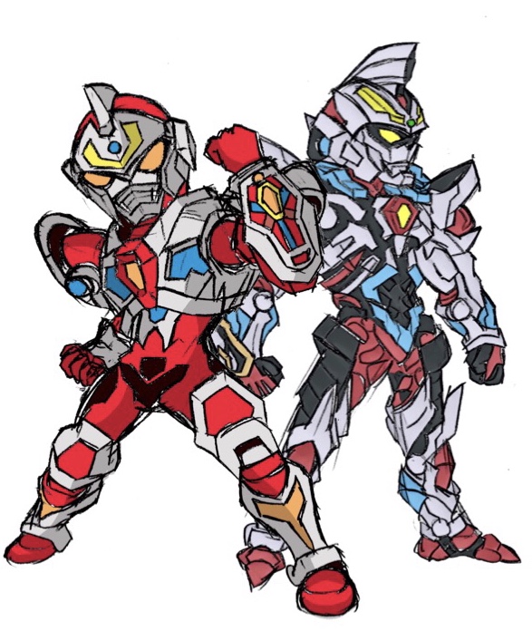 gridman (gridman universe and 2 more) drawn by nakaba_den