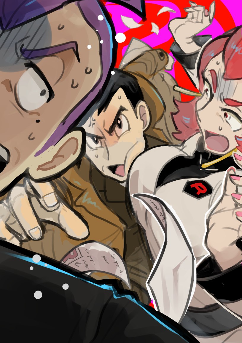 looker, ariana, and petrel (pokemon and 2 more) drawn by niji_(shihio)