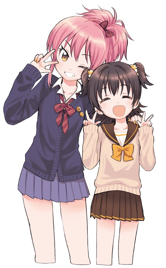 jougasaki mika and akagi miria (idolmaster and 1 more) drawn by amezawa_koma