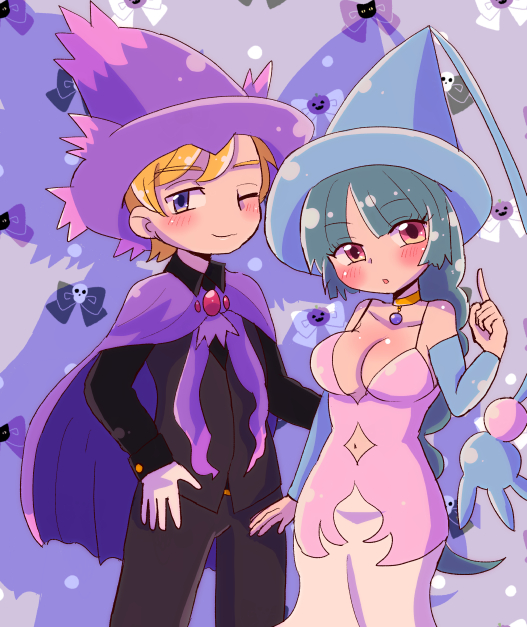 sabrina, mismagius, hatterene, and morty (pokemon and 2 more) drawn by yukarinrice
