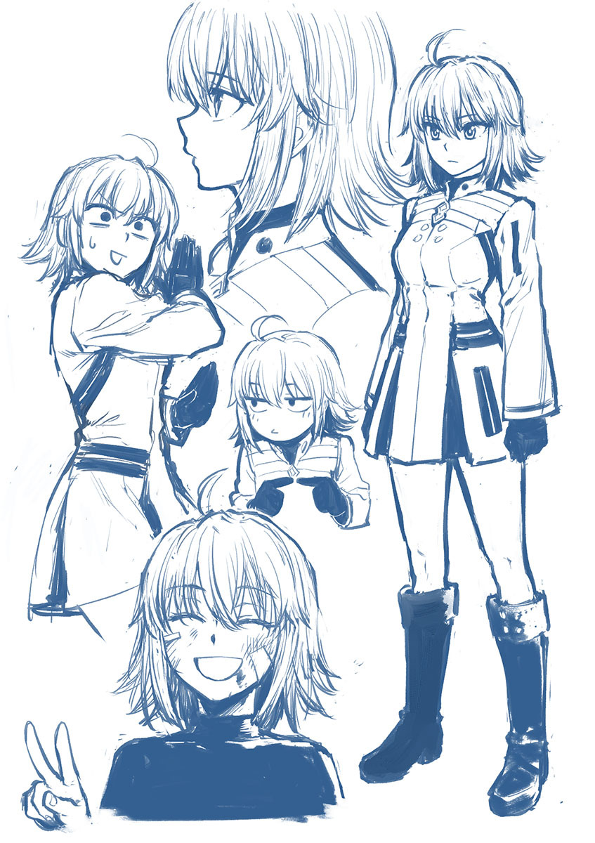 fujimaru ritsuka (fate and 1 more) drawn by b_suke