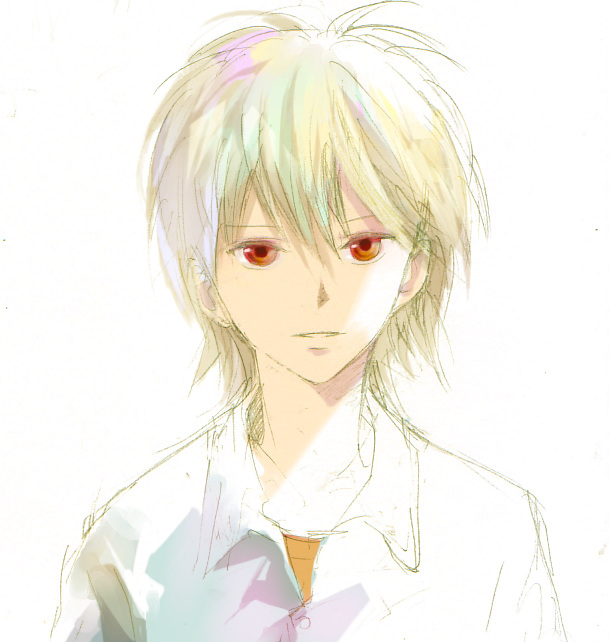 nagisa kaworu (neon genesis evangelion) drawn by mochikin_(jijijin)