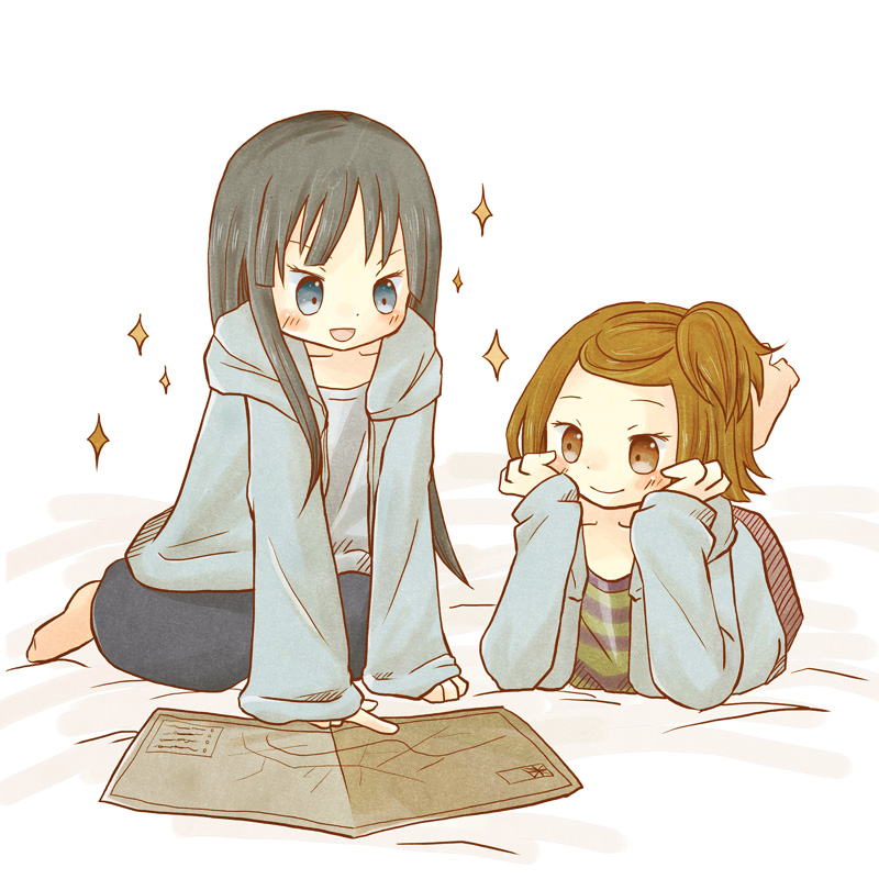 akiyama mio and tainaka ritsu (k-on!) drawn by chaki_(chakan)