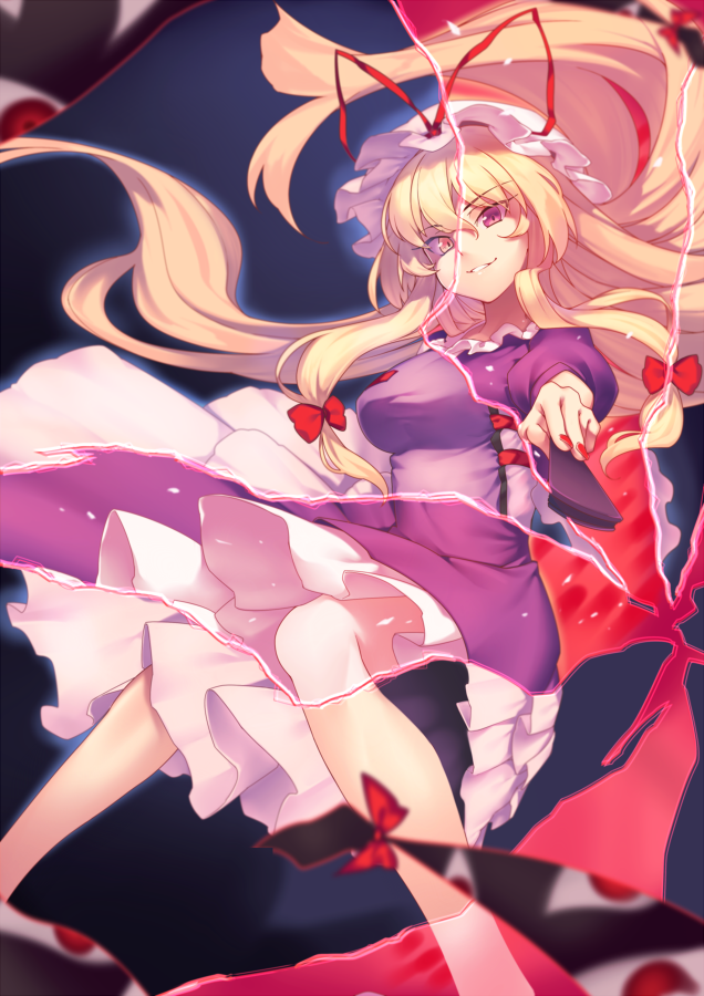 yakumo yukari (touhou and 1 more) drawn by kaiza_(rider000)
