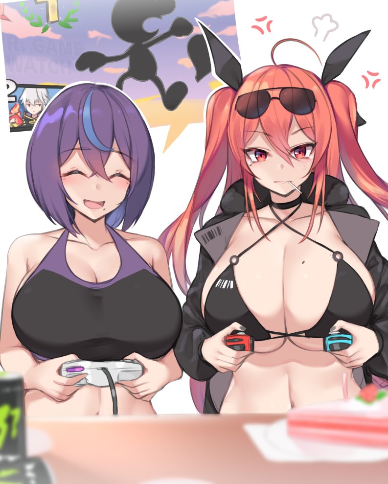 male robin, mr. game & watch, and miyako (original and 4 more) drawn by kuavera