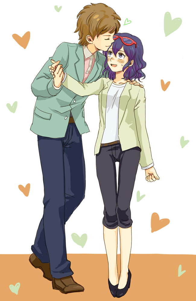 otonashi haruna and tachimukai yuuki (inazuma eleven go and 1 more) drawn by sakana_(skn)